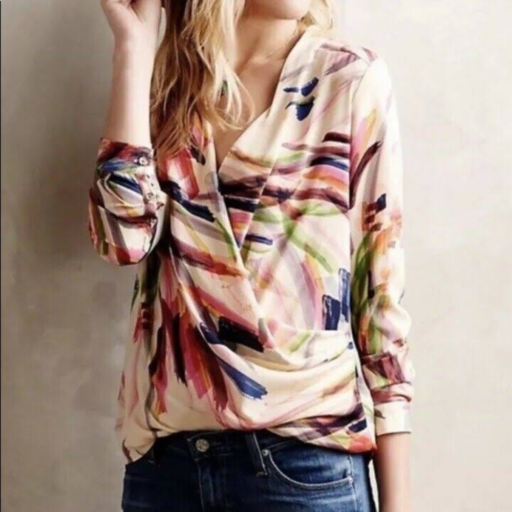 HD in Paris for Anthropologie Camille Wrap shirt